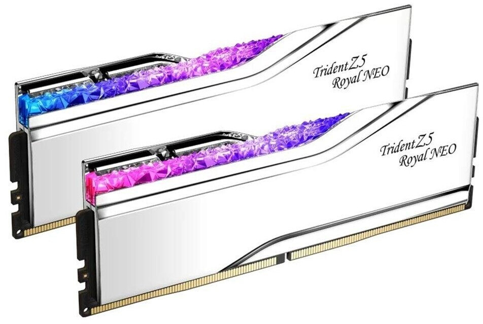 Bild von G.Skill DIMM 32 GB DDR5-6000 (2x 16 GB) Dual-Kit  (silber, F5-6000J2836G16GX2-TR5NS, Trident Z5 Royal Neo, AMD EXPO) (F5-6000J2836G16GX2-TR5NS)