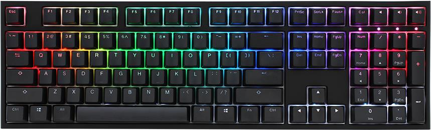 Bild von DuckyChannel Ducky One 2 - Tastatur - RGB - Hintergrundbeleuchtung - USB - QWERTY - USA - Tastenschalter: CHERRY MX (DKON1808ST-AUSPDAZT1)