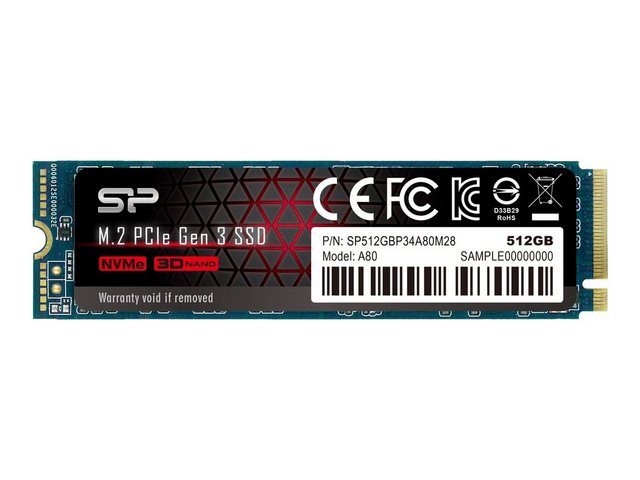 Bild von 512GB Silicon Power P34A80 M.2 PCIe 3.0 x4 3D-NAND TLC (SP512GBP34A80M28)