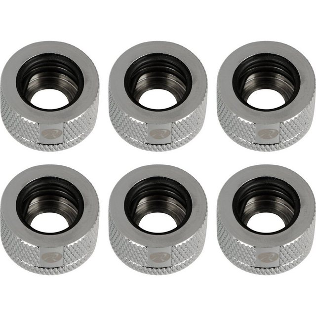 Bild von Raijintek Pelias D141806, 14mm - 6er-Pack, Wasserkühlung Anschluss, Silber