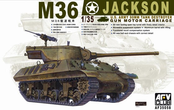 Bild von AFV-Club M36 Tank Destroyer 1/35 Model Kit U.S. Arrmy 90mm Tank Hunter US 1:35