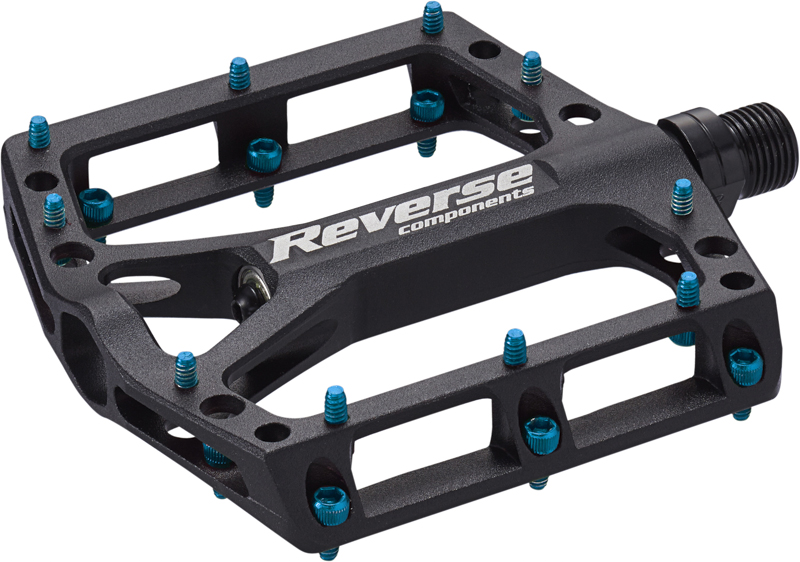 Bild von Reverse Black ONE Flat Fahrrad Pedal schwarz/hell blau