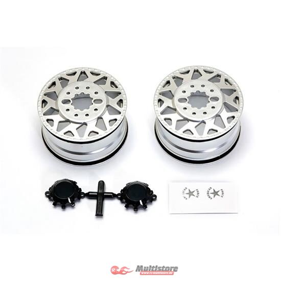 Bild von CEN American Force H01 CONTRA Wheel (Silver, w/ blk cap) / CD0602