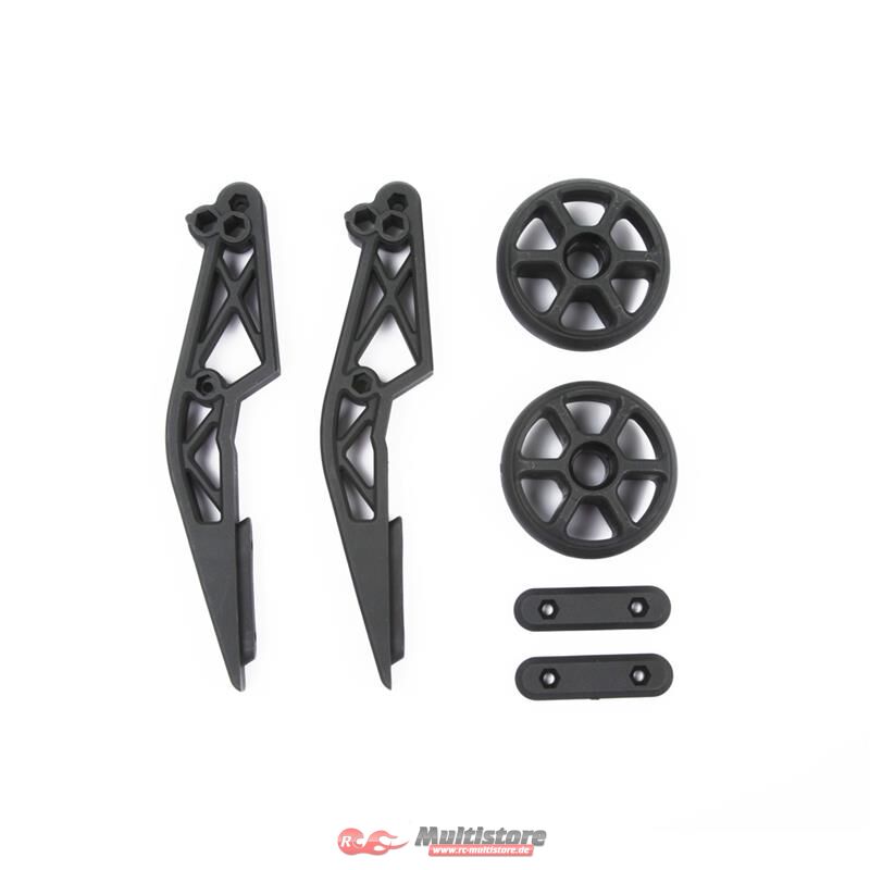 Bild von CEN Reeper Wheelie Bar Plastic Parts. (Bracket 2pcs, Wheel 2pcs. / CKR0502