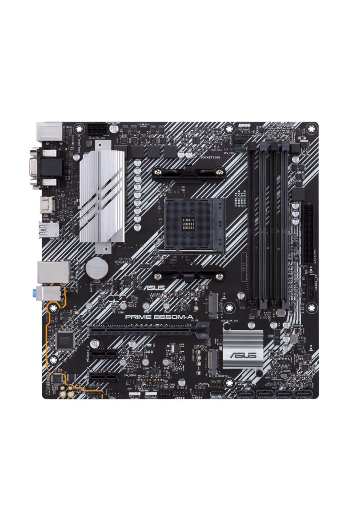 Bild von ASUS PRIME B550M-A Mainboard - AMD B550 - AMD AM4 socket - DDR4 RAM - Micro-ATX