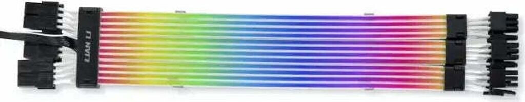 Bild von Lian-Li Strimer Plus V2 Triple 8-Pin RGB VGA-Kabel, (PW12-PV2 schwarz) & Nzxt Interner USB-Hub 3 – AC-IUSBH-M3 – 4 interne USB 2.0 Ports – 3M Dual Lock Bänder – Magnetgehäuse – Plug and Play