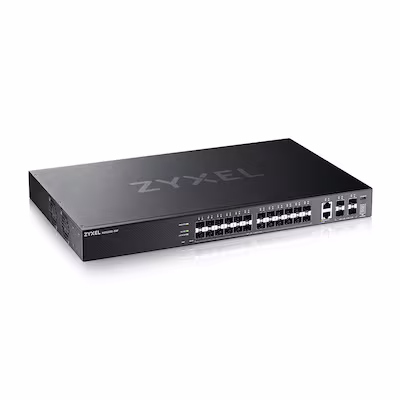 Bild von ZyXEL XGS2220-30F Gigabit Managed Stack Switch, 2x RJ-45, 24x SFP, 4x SFP+