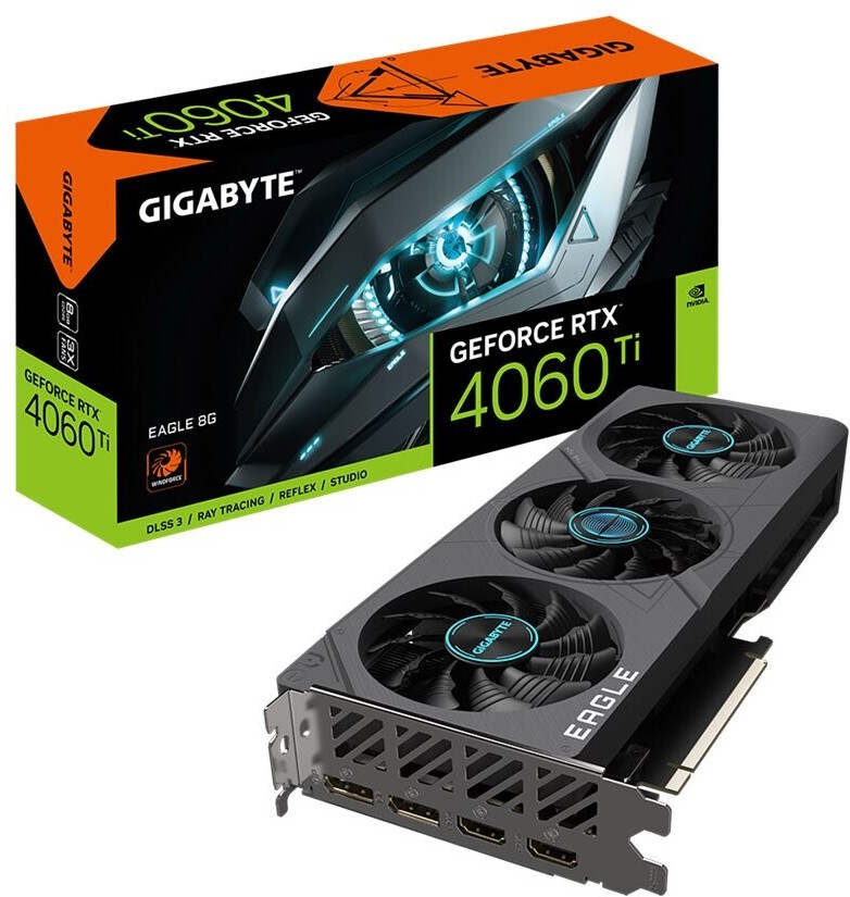 Bild von Gigabyte Grafikkarte Nvidia GeForce RTX 4060 Ti 8GB GDDR6-RAM PCIe, HDMI®, DisplayPort