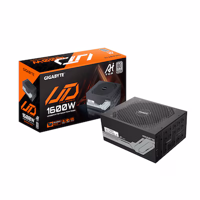 Bild von Gigabyte UD1600PM PG5 AI TOP - Netzteil (intern) - ATX12V 3.1/ EPS12V - 80 PLUS Platinum - Wechselstrom 100-240 V - 1600 Watt - aktive PFC (GP-UD1600PM PG5)