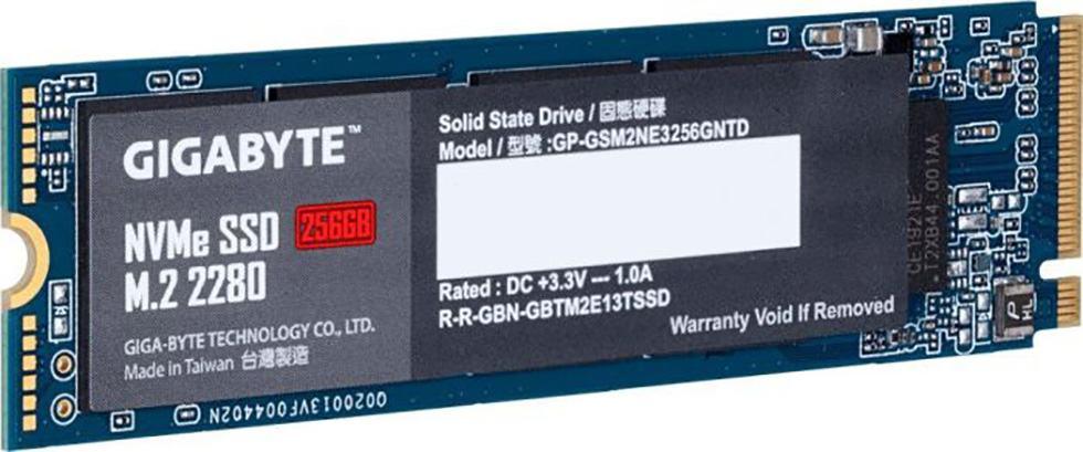 Bild von Gigabyte - SSD - 256GB - intern - M.2 2280 - PCI Express 3.0 x4 (NVMe) (GP-GSM2NE3256GNTD)