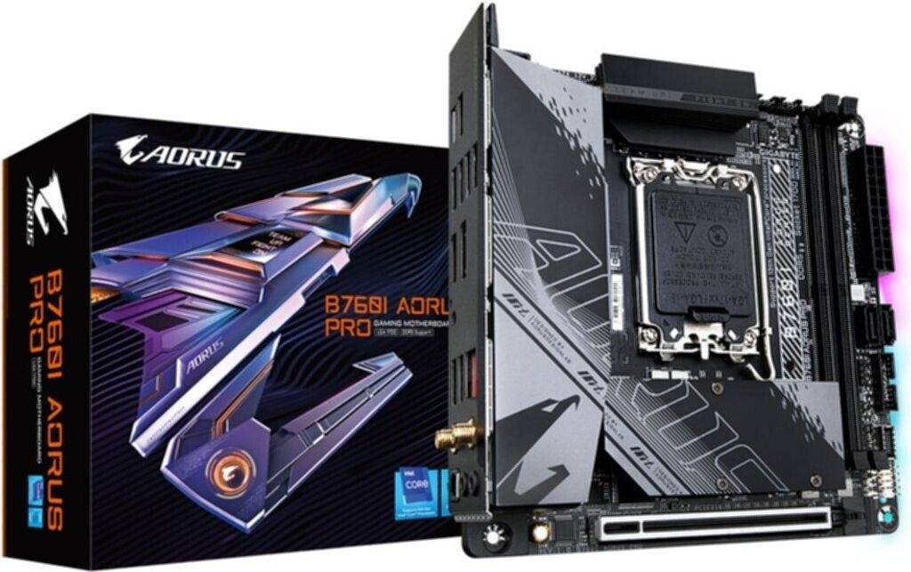 Bild von GIGABYTE B760I AORUS PRO Mainboard - Intel B760 - Intel LGA1700 socket - DDR5 RAM - Mini-ITX