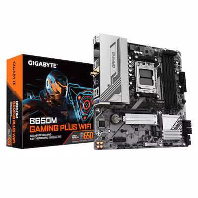 Bild von Gigabyte B650M Gaming Plus WF B650 AM5 mATX DDR5 - AMD Sockel AM5 (Ryzen Zen4) - Micro/Mini/Flex-ATX (B650M Gaming Plus WF)