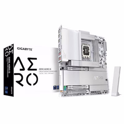 Bild von GIGABYTE Z890 AERO D Mainboard, Sockel LGA 1851, Intel Z890, ATX, DDR5 (Z890 AERO D)