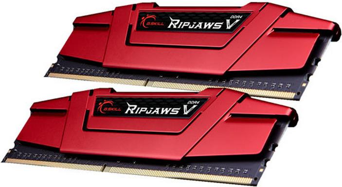 Bild von G.Skill Ripjaws V - DDR4 - 16 GB : 2 x 8 GB - DIMM 288-PIN - 2400 MHz / PC4-19200 - CL15 - 1.2 V - ungepuffert - nicht-ECC (F4-2400C15D-16GVR)