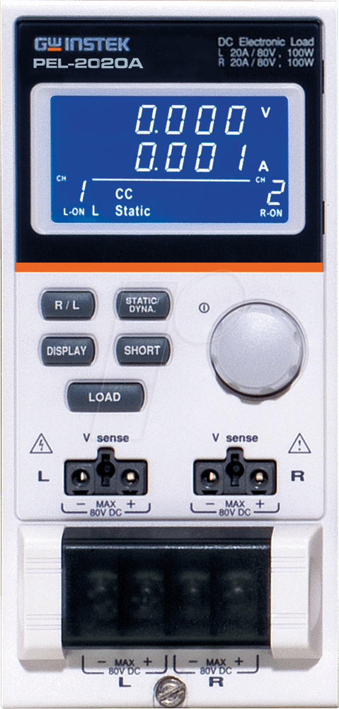 Bild von GW Instek PEL-2020A Elektronisches Last Modul 0 - 80V 0 - 20A 100 W, 30W USB, RS-232C