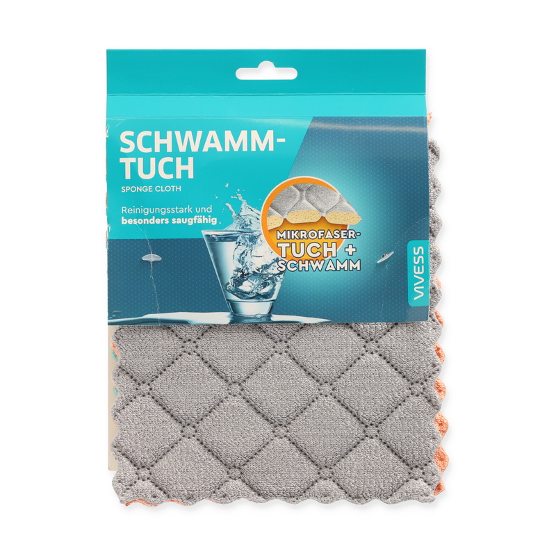 Bild von Vivess 2in1-Reinigungstuch bunt sortiert 17 x 20 cm 3 Stück
