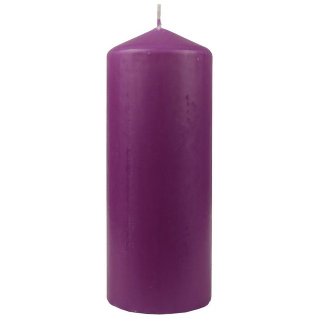 Bild von HS Candle Adventskerze Stumpenkerze (1-tlg), Wachskerzen Ø6cm x 17cm - Kerze in vielen Farben