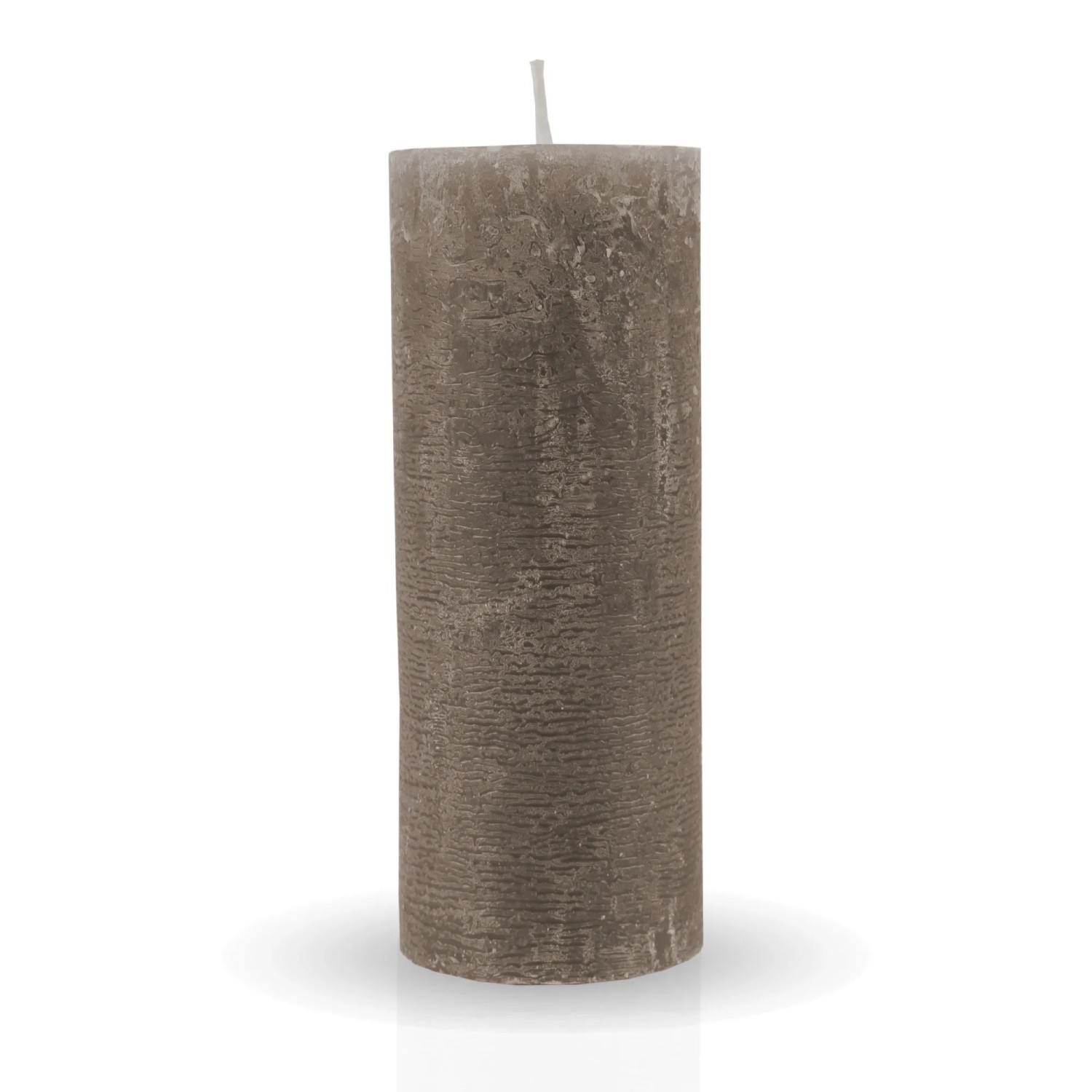 Bild von HS Candle Stumpenkerzen Rustikal Taupe 2 Ø7cm