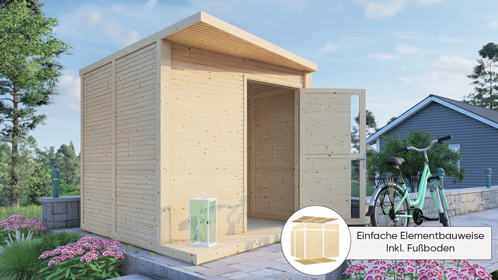 Bild von Bertilo Gartenhaus Concept 297 cm x 234 cm Natur FSC®