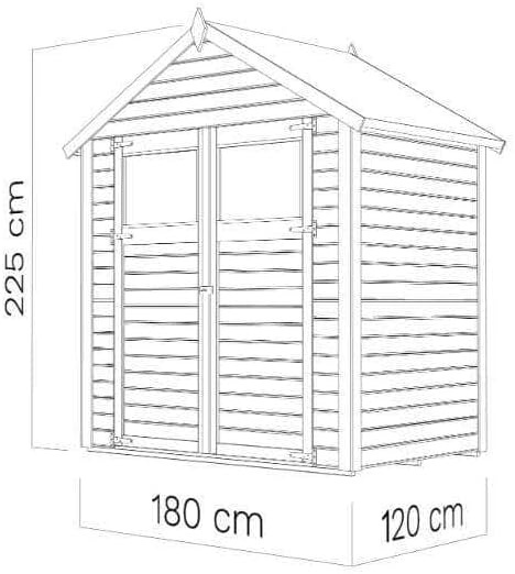 Bild von Gerätehaus Alisha Größe:202 x 252 cm