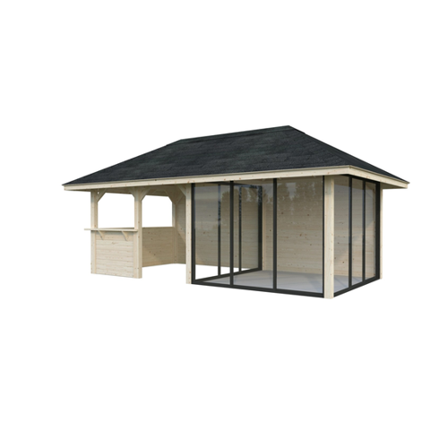Bild von Palmako Pavillon Bianca Set208 Slide Transparent 588 cm x 300 cm FSC®