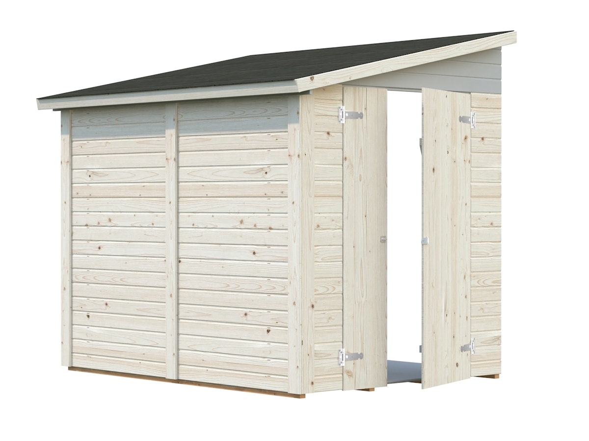 Bild von Palmako Gerätehaus Mia 3,6 m² - 16 mm Transparent tauchimprägniert