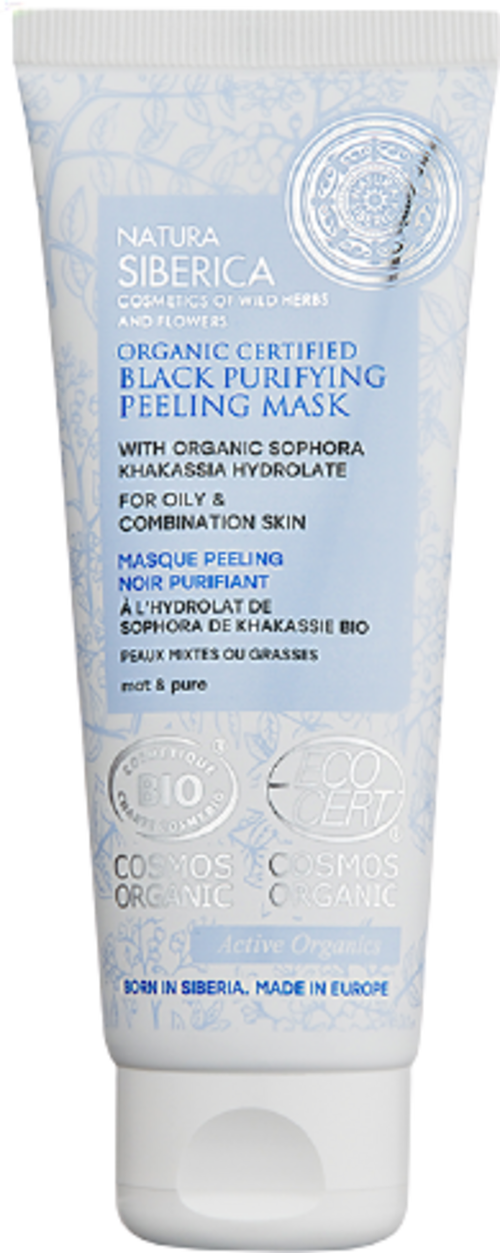 Bild von Natura Siberica Black Purifying Peeling Mask - 75 ml