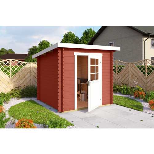 Bild von Mr. GARDENER Gartenhaus »Main«, Holz, BxHxT: 230 x 211 x 228,3 cm (Außenmaße) - rot