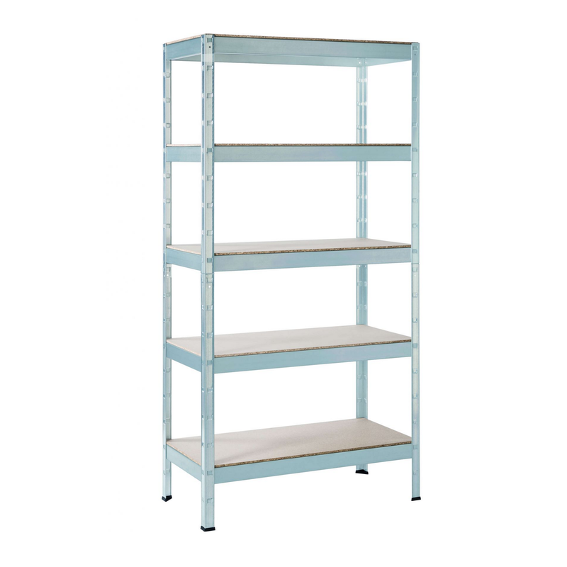 Bild von SCHULTE Regalwelt Schwerlast-Steckregal 180 x 90 x 40 cm | 5 Böden | verzinkt | Tragkraft 450 kg