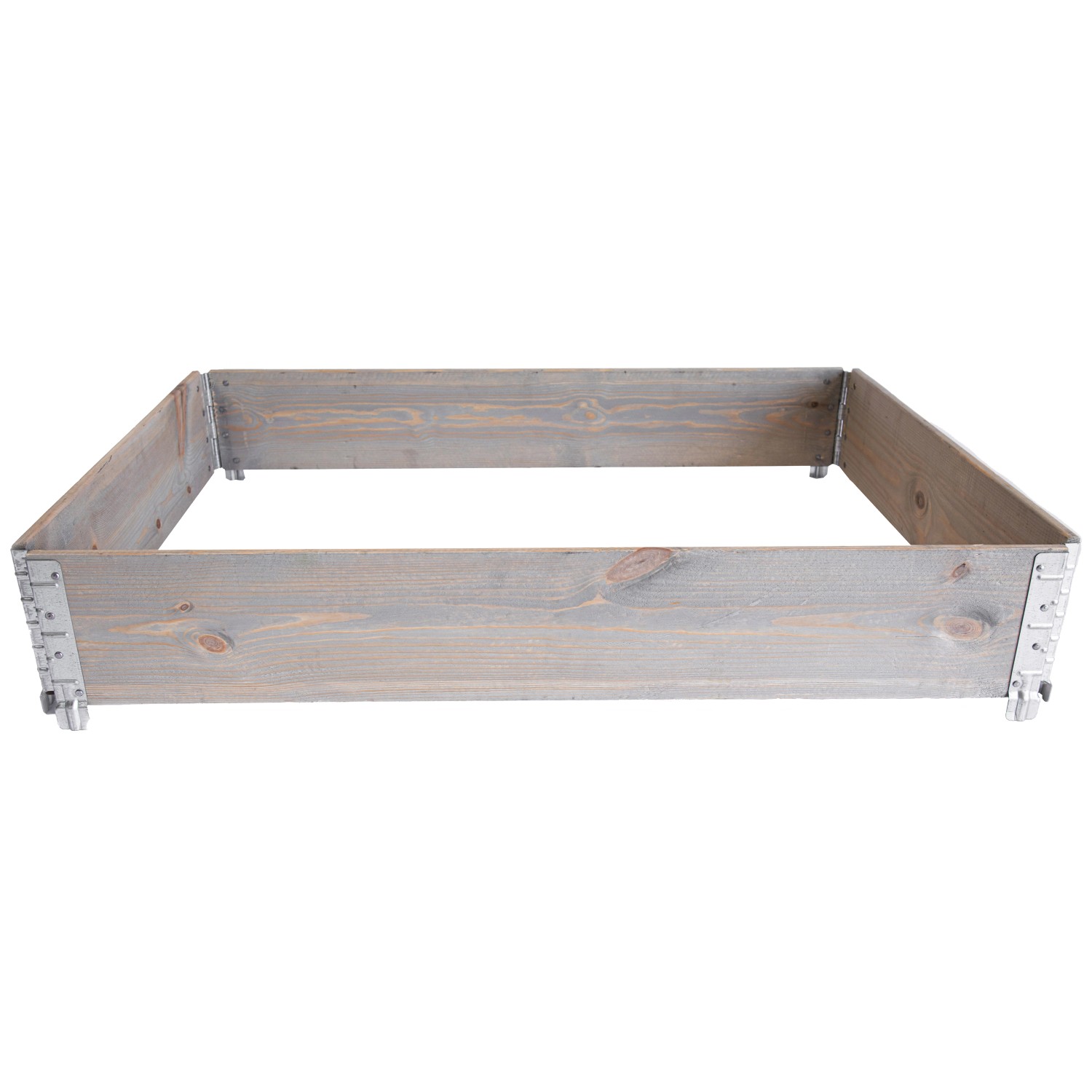 Bild von NOOR upyard™ Hochbeet Palettenrahmen Wandstärke 15 mm 120 x 80 cm Grau