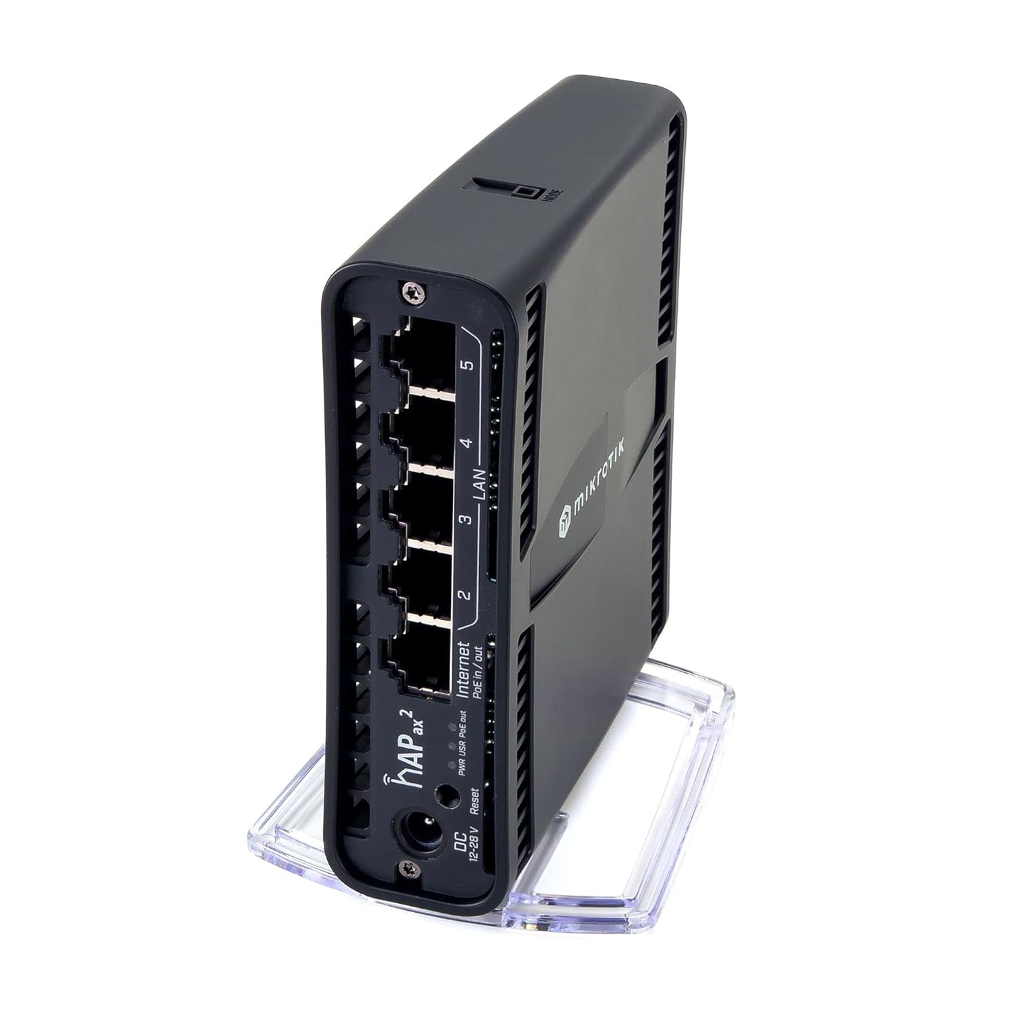 Bild von MikroTik hAP ax2 mit Quad-Core IPQ-6010 864 MHz CPU, 1 GB, W127040305 (IPQ-6010 864 MHz CPU, 1 GB RAM, 5 x Gbit LAN (1 Gbit LAN mit PoE Out), Built-in 2,4 GHz 802.11ax Dual)