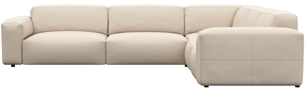 Bild von FLEXLUX Ecksofa "Lucera, super bequem durch hochwertigen Sitzaufbau mit Kaltschaum", modern & anschmiegsam, L-Form, Designsofa