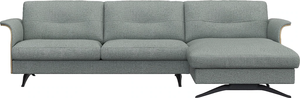 Bild von FLEXLUX Ecksofa "Glow, super bequem durch hochwertigem Sitzaufbau mit Federkern, L-Form", Modernes skandinavisches Design