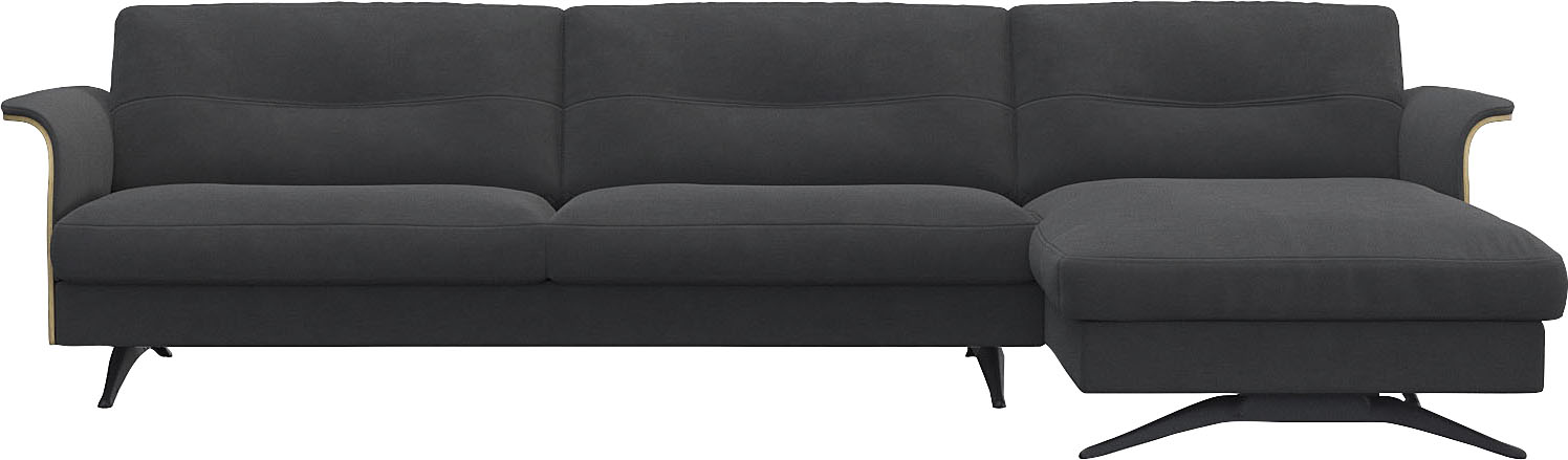 Bild von FLEXLUX Ecksofa »Glow, super bequem durch hochwertigem Sitzaufbau mit Federkern, L-Form«, Modernes skandinavisches Design