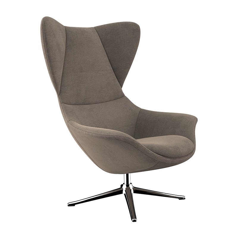 Bild von FLEXLUX Ohrensessel "Stilo Relaxsessel, TV-Sessel", Solitär, Stil-Ikone, drehbar, Fuß Aluminium