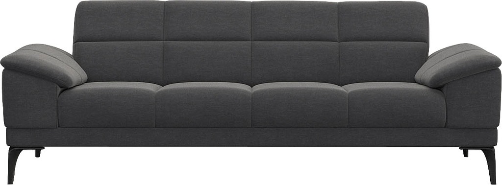 Bild von FLEXLUX 2,5-Sitzer "Viale, tolle Optik und super bequem", Sitzaufbau hochwertiger Kaltschaum und Stahl-Wellenunterfederung