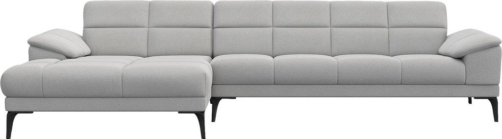 Bild von FLEXLUX Ecksofa "Viale L-Form, mit attraktiver Rückensteppung", Sitzaufbau mit hochwertigem Kaltschaum für mehr Sitzkomfort