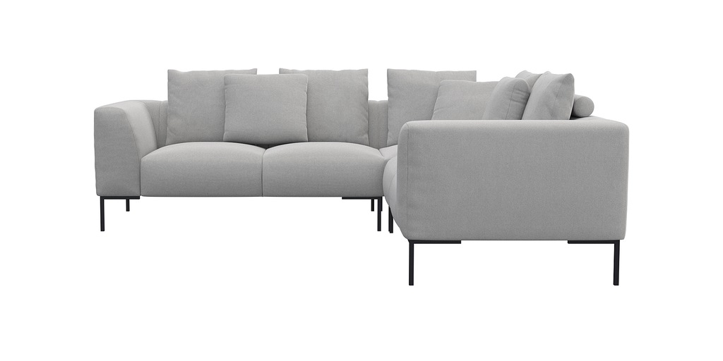 Bild von FLEXLUX Ecksofa "Sava, gleichschenklig, bequem mit hohem Sitzkomfort", Taschenferderkern-Sitz mit Kaltschaum, lose Rücken- & Dekokissen