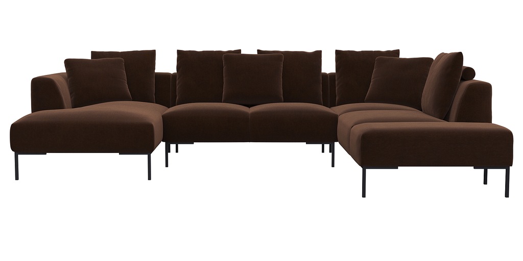 Bild von FLEXLUX Ecksofa »Sava, gleichschenklig, bequem mit hohem Sitzkomfort, L-Form«, Taschenferderkern-Sitz mit Kaltschaum, lose Rücken- & Dekokissen