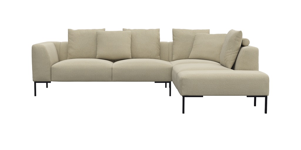 Bild von FLEXLUX Ecksofa "Sava Designsofa, bequem und komfortabel, L-Form", Taschenferderkern-Sitz mit Kaltschaum, lose Rücken- & Dekokissen