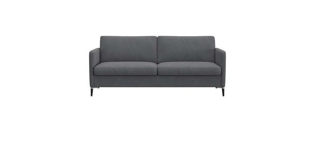 Bild von FLEXLUX 2,5-Sitzer »Fiore, super bequem durch hochwertigen Sitzaufbau mit Kaltschaum«, schmale Armlehnen, Füße Alu+schwarz