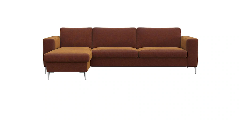 Bild von FLEXLUX Ecksofa "Fiore, super Sitzkomfort durch Kaltschaum im Sitz, L-Form", breite Armlehnen, Kaltschaum, Füße Alu