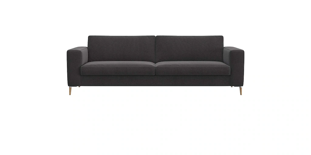 Bild von FLEXLUX 3-Sitzer "Fiore, super Sitzkomfort durch Kaltschaum im Sitz", breite Armlehnen, Füße Alu+ Eiche