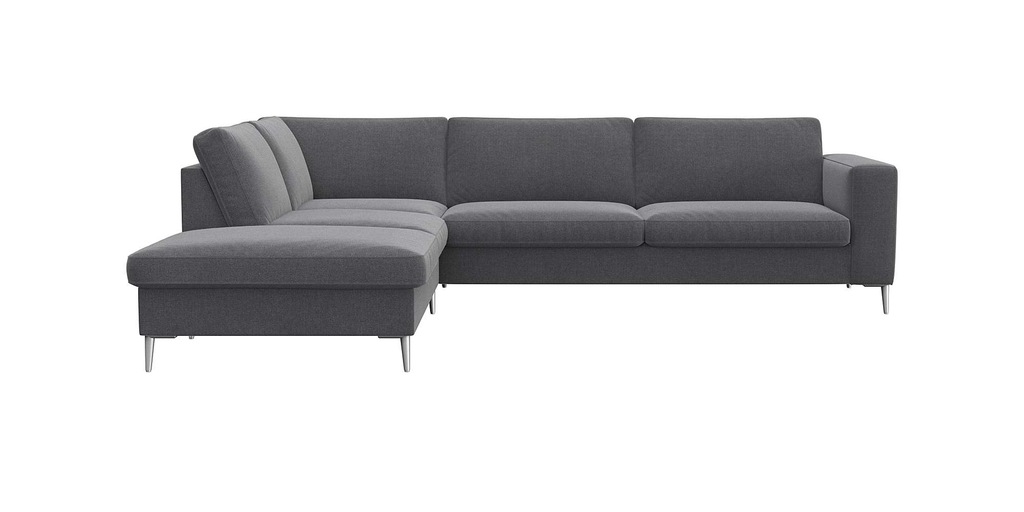 Bild von FLEXLUX Ecksofa "Fiore, super Sitzkomfort durch Kaltschaum im Sitz, L-Form", breite Armlehnen, Füße Alu