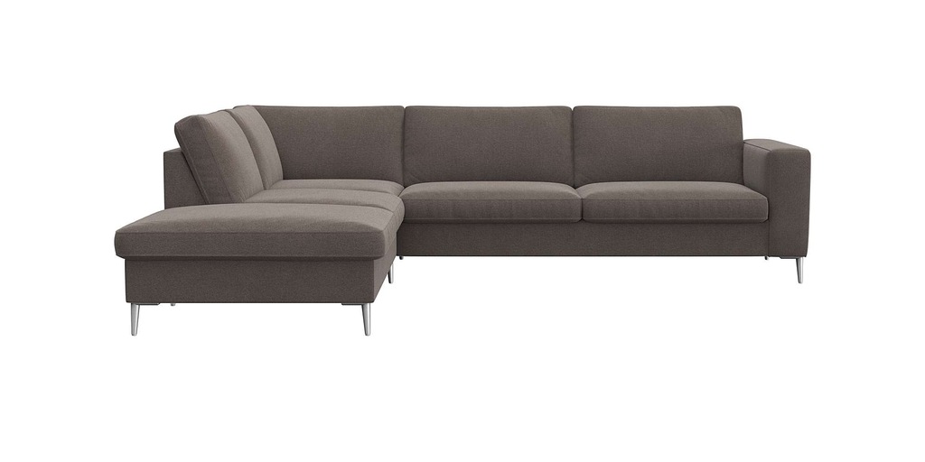 Bild von FLEXLUX Ecksofa "Fiore, super Sitzkomfort durch Kaltschaum im Sitz, L-Form", breite Armlehnen, Füße Alu