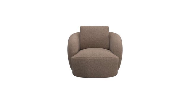 Bild von FLEXLUX Sessel »Torino, rund, drehbar, Einzelsofa, Polstersessel,«, Modernes, organisches Sessel-Design, Kaltschaum, Wellenunterfederung