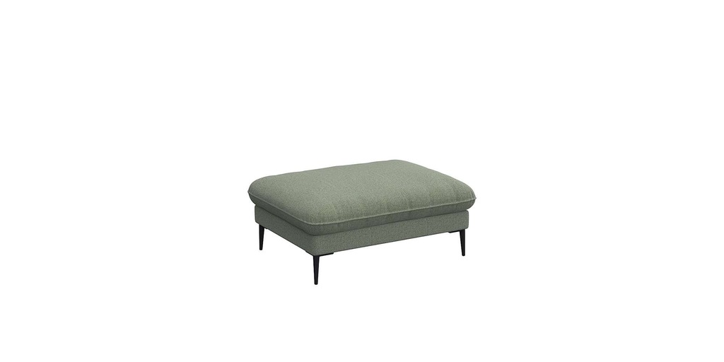 Bild von FLEXLUX Pouf "Salino, Fußhocker, Sitzhocker, Polsterhocker,", Kaltschaum & Stahl-Wellen, Füsse Schwarz