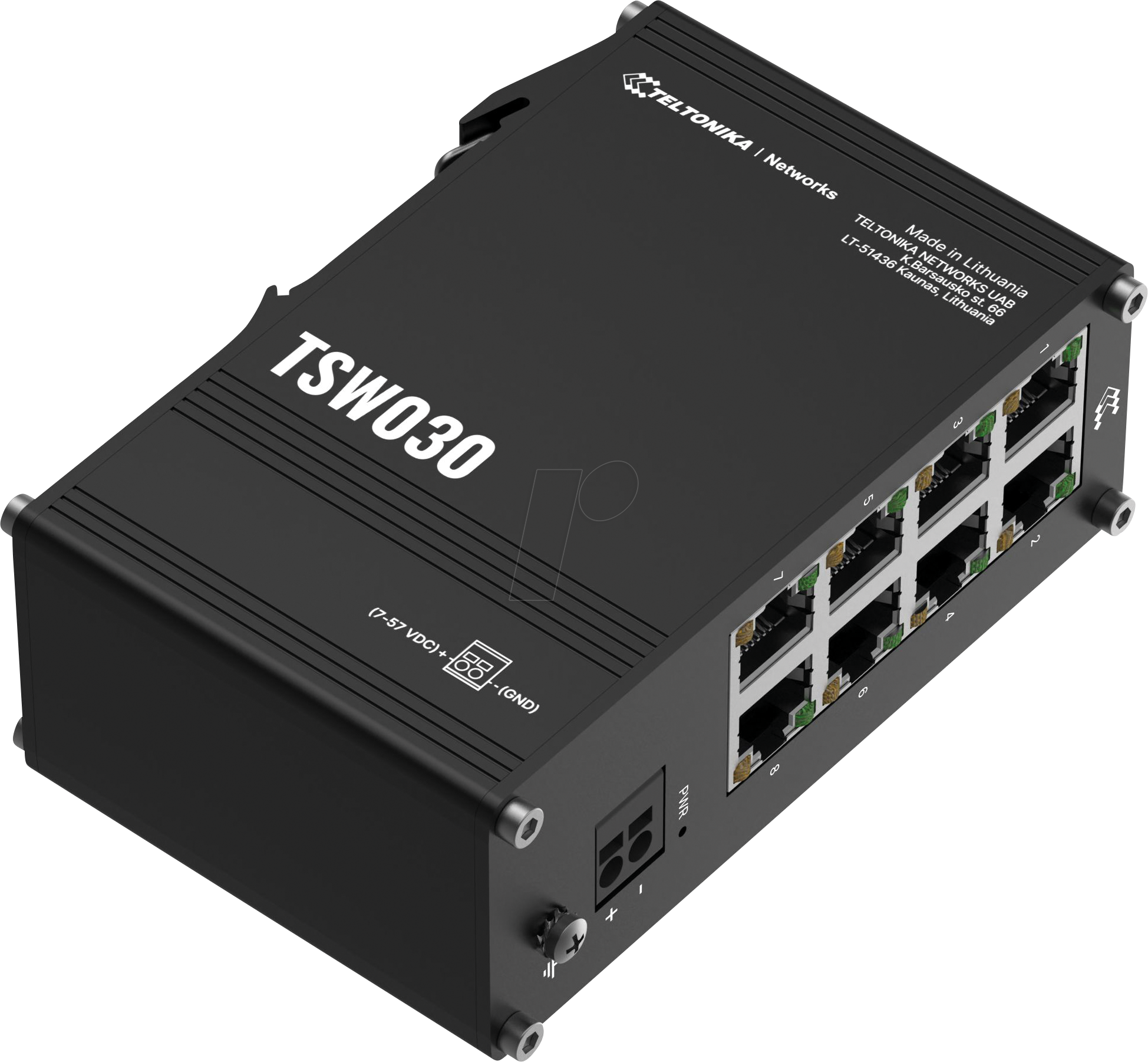 Bild von Teltonika · Switch· TSW030 8 Port 10/100 Industrial unmanaged - Switch - 0,1 Gbps (TSW030000000)