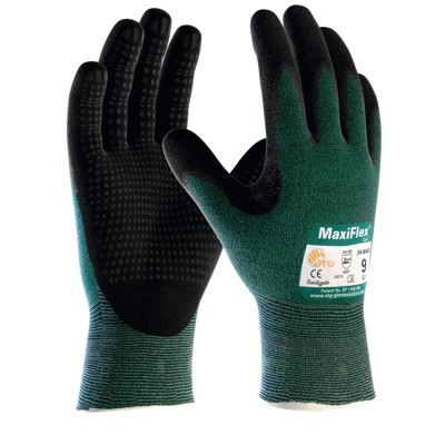 Bild von FP - atg® Schnittschutz-Strickhandschuhe MaxiFlex Cut (34-8443) Nitril 24927 Gr.07