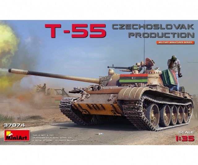 Bild von MiniArt Modellbausatz MiniArt 1:35 T-55 Tschechische Prod. Plastik Modellbau